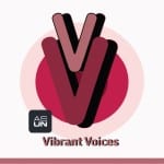 the logo for vibrant voices