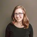 A photograph of writer Kate Yoder