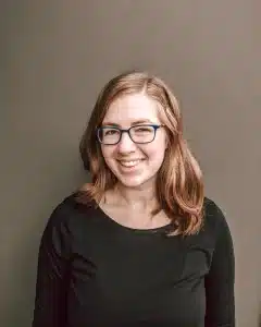 A photograph of writer Kate Yoder