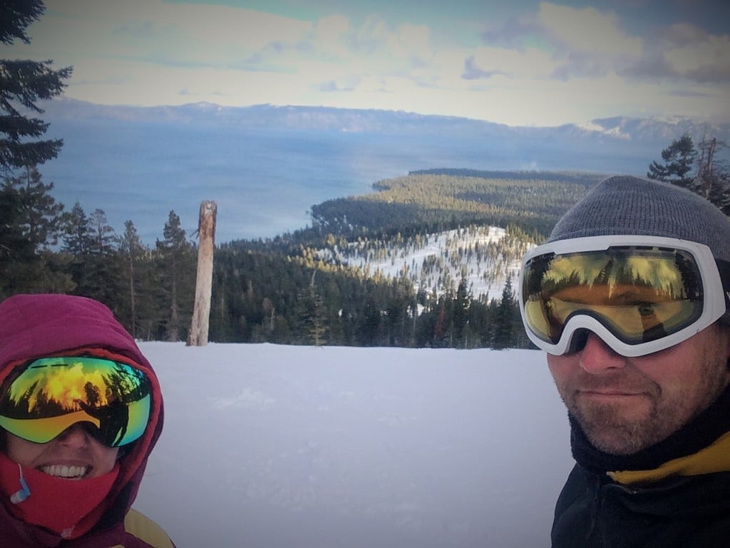 Writer Kayla Anderson and her partner at Homewood Mountain Resort